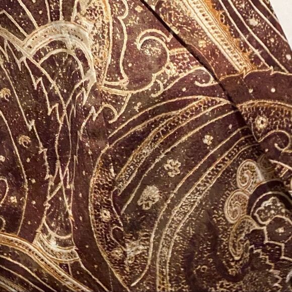 Chico’s Brown Paisley Print Blazer Size Large - Picture 4 of 11